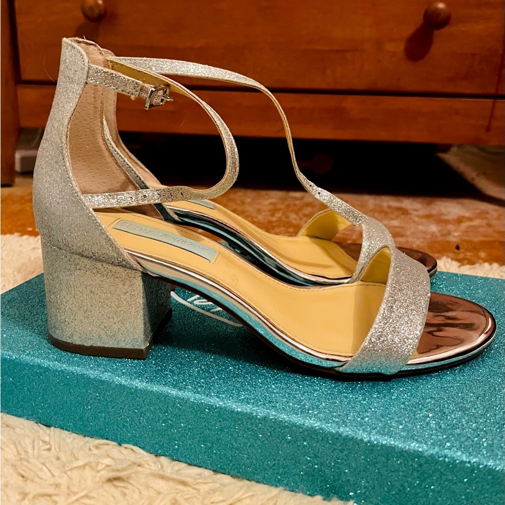Betsey Johnson Silver Heels